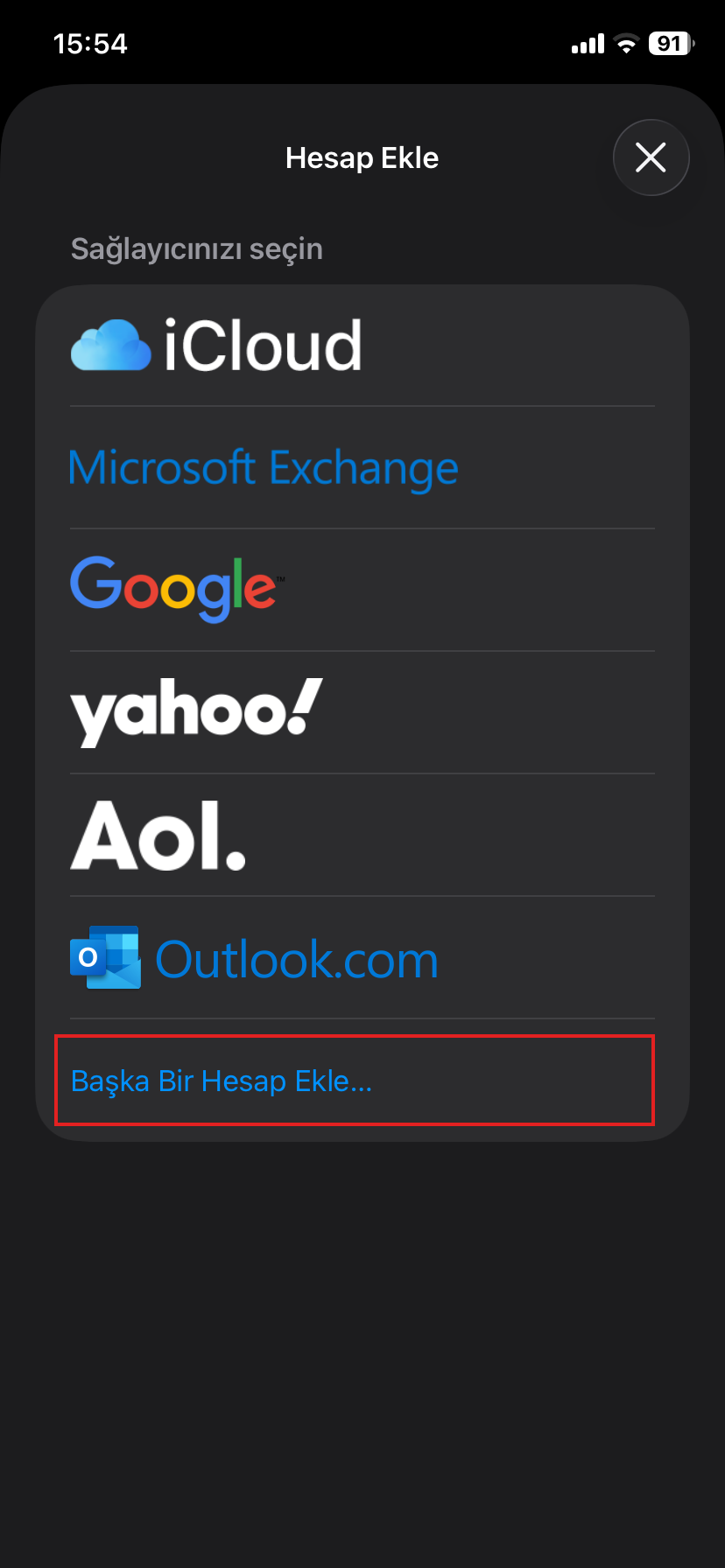 Sağlayıcı Seçimi
